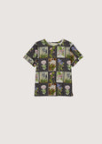 Nancybird</p>Apollo Tee</p>(Charcoal Archive Floral)
