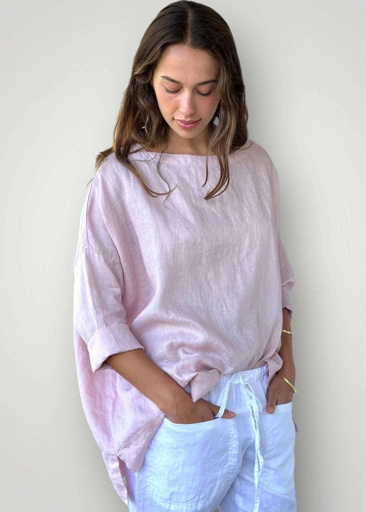 Pink 1679 FrockkAvril Top(Dusky Pink) – Frankie & Mae