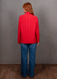 Mae</p>Cable Raglan Pullover</p>(Cayenne)