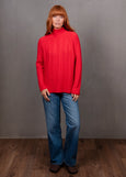 Mae</p>Cable Raglan Pullover</p>(Cayenne)