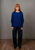 Mae</p>Dolman Rib Pullover</p>(Carbon Blue)