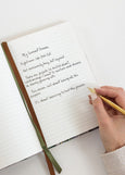 Bespoke Letterpress</p>Linen Bound Journal</p>(Bushland Ribbons)