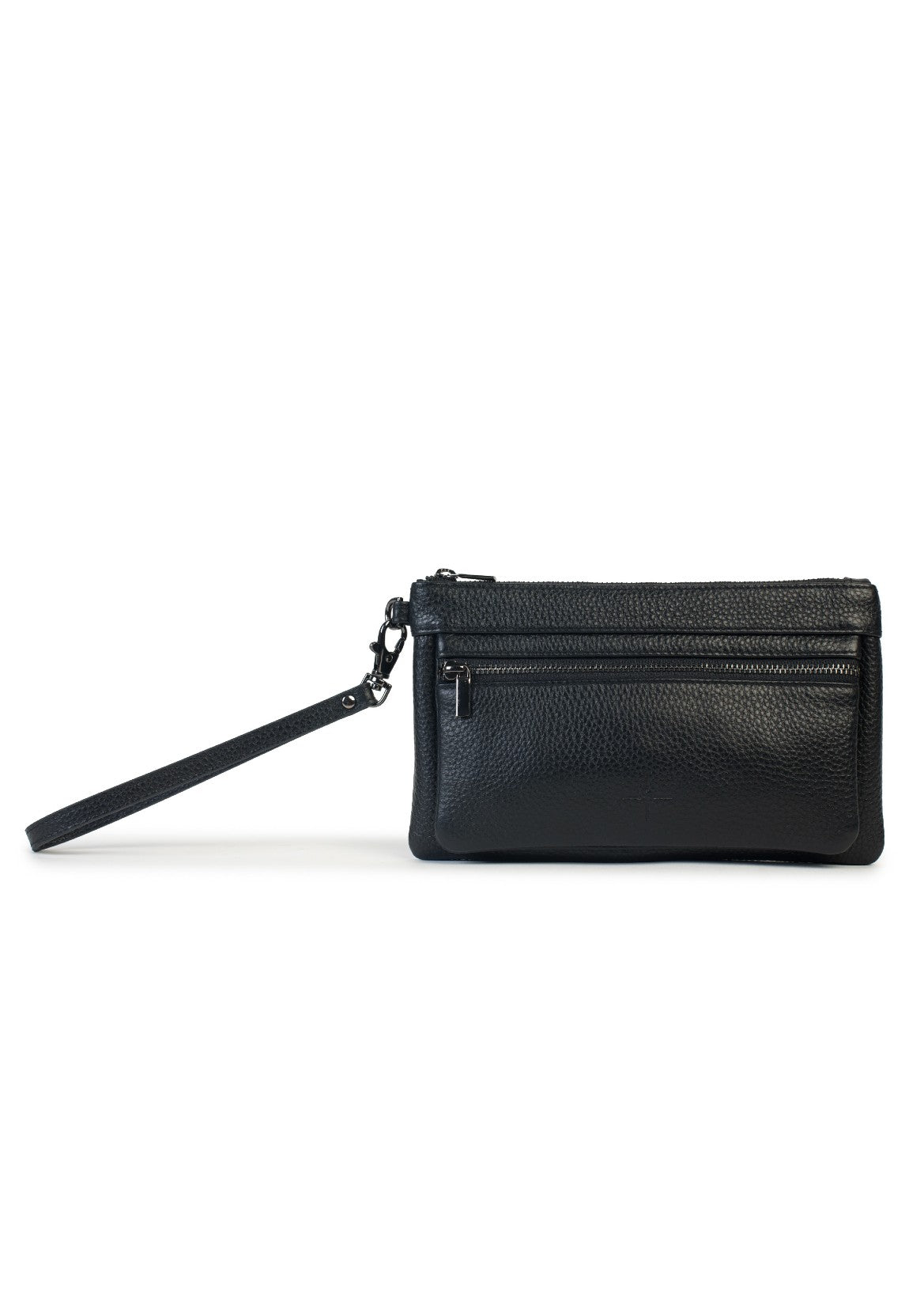 Dusky Robin</p>Bethany Zip Clutch</p>(Black)