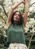 Nancybird</p>Billie Cable Vest</p>(Cypress Green)