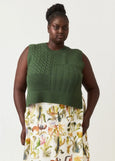 Nancybird</p>Billie Cable Vest</p>(Cypress Green)
