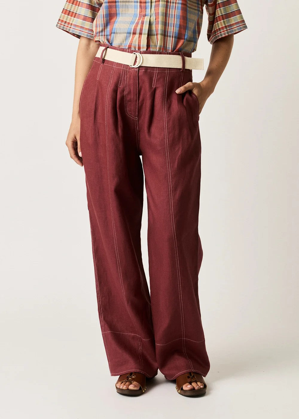 Nancybird</p>Bodhi Linen Pants</p>(Spice)