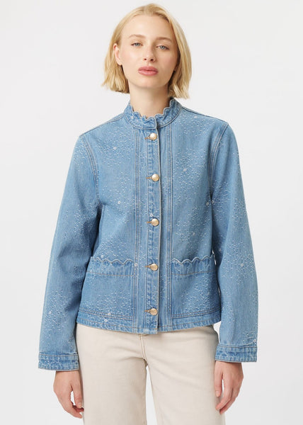 Kireina</p>Bonnie Jacket</p>(Floral Blue)