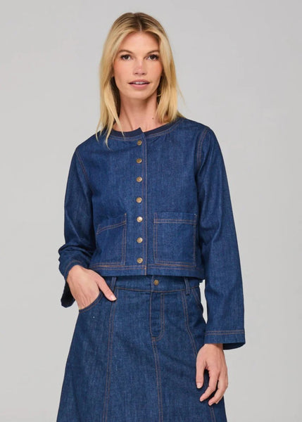 Boom Shankar</p>Fumiko Jacket</p>(Dark Denim)