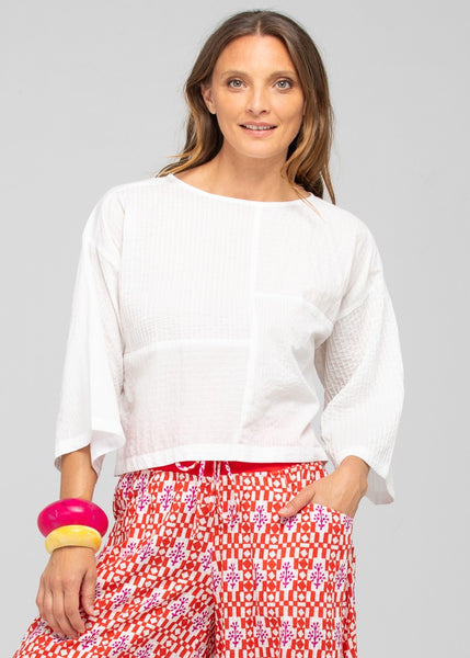 Boom Shankar</p>Dimple Top</p>(White)