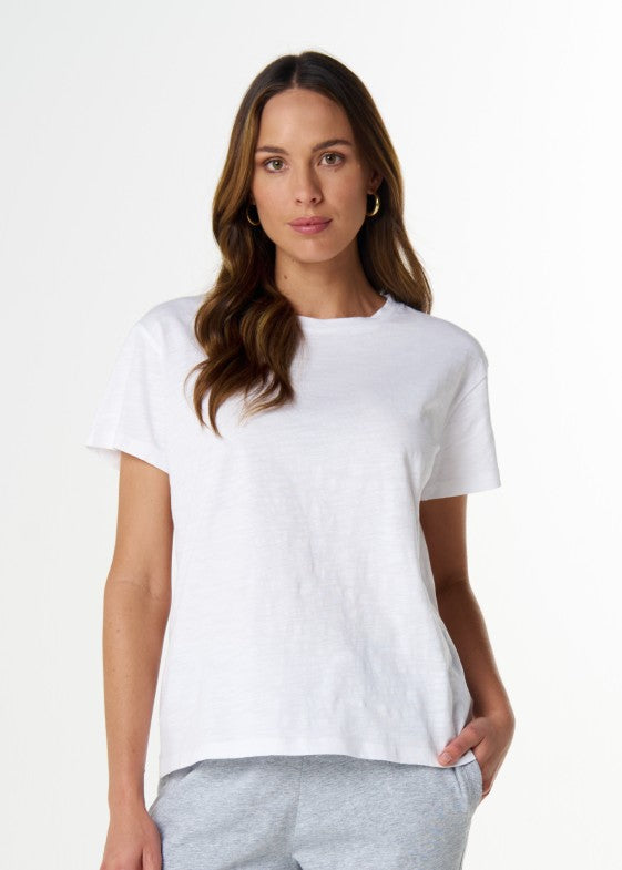 Cloth+Paper+Scissors</p>Relaxed Fit Tee</p>(White)
