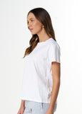Cloth+Paper+Scissors</p>Relaxed Fit Tee</p>(White)