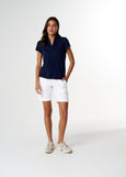 Cloth+Paper+Scissors</p>The Collared Henley</p>(Parisian Navy)