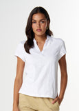 Cloth+Paper+Scissors</p>The Collared Henley</p>(White)