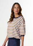 Cloth+Paper+Scissors</p>The Refresh 3/4 Sleeve Tee</p>(White/Fox)