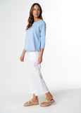 Cloth+Paper+Scissors</p>On Repeat Raglan Tee</p>(Skyway Blue)
