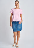 Cloth+Paper+Scissors</p>Short Sleeve Crew Neck Tee</p>(Lolly Pink)