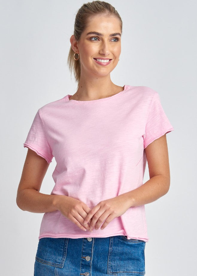 Cloth+Paper+Scissors</p>Short Sleeve Crew Neck Tee</p>(Lolly Pink)