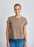 Cloth+Paper+Scissors</p>Short Sleeve Crew Neck Tee</p>(Twig)