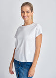 Cloth+Paper+Scissors</p>Short Sleeve Crew Neck Tee</p>(White)