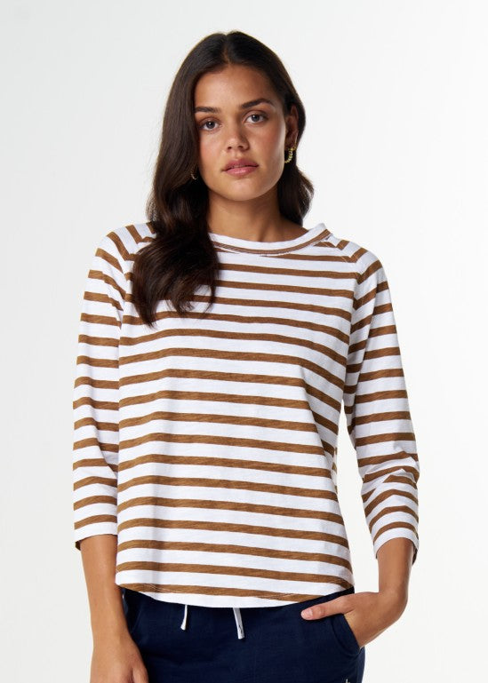 Cloth+Paper+Scissors</p>Repeat Offender 3/4 Sleeve tee</p>(White/Fox)