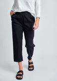 Cloth+Paper+Scissors</p>Cotton Front Pocket Pants</p>(Black)