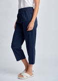 Cloth+Paper+Scissors</p>Cotton Front Pocket Pants</p>(Navy)