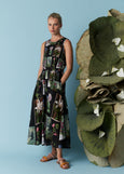 Nancybird</p>Clementine Dress</p>(Charcoal Archive Floral)