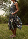 Nancybird</p>Clementine Dress</p>(Charcoal Archive Floral)