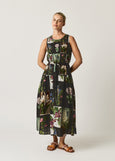 Nancybird</p>Clementine Dress</p>(Charcoal Archive Floral)