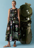 Nancybird</p>Clementine Dress</p>(Charcoal Archive Floral)