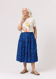 Nancybird</p>Coco Pintuck Skirt</p>(Midnight Floral)