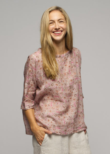 Muse</p>Matilda Top</p>(Pink Floral)