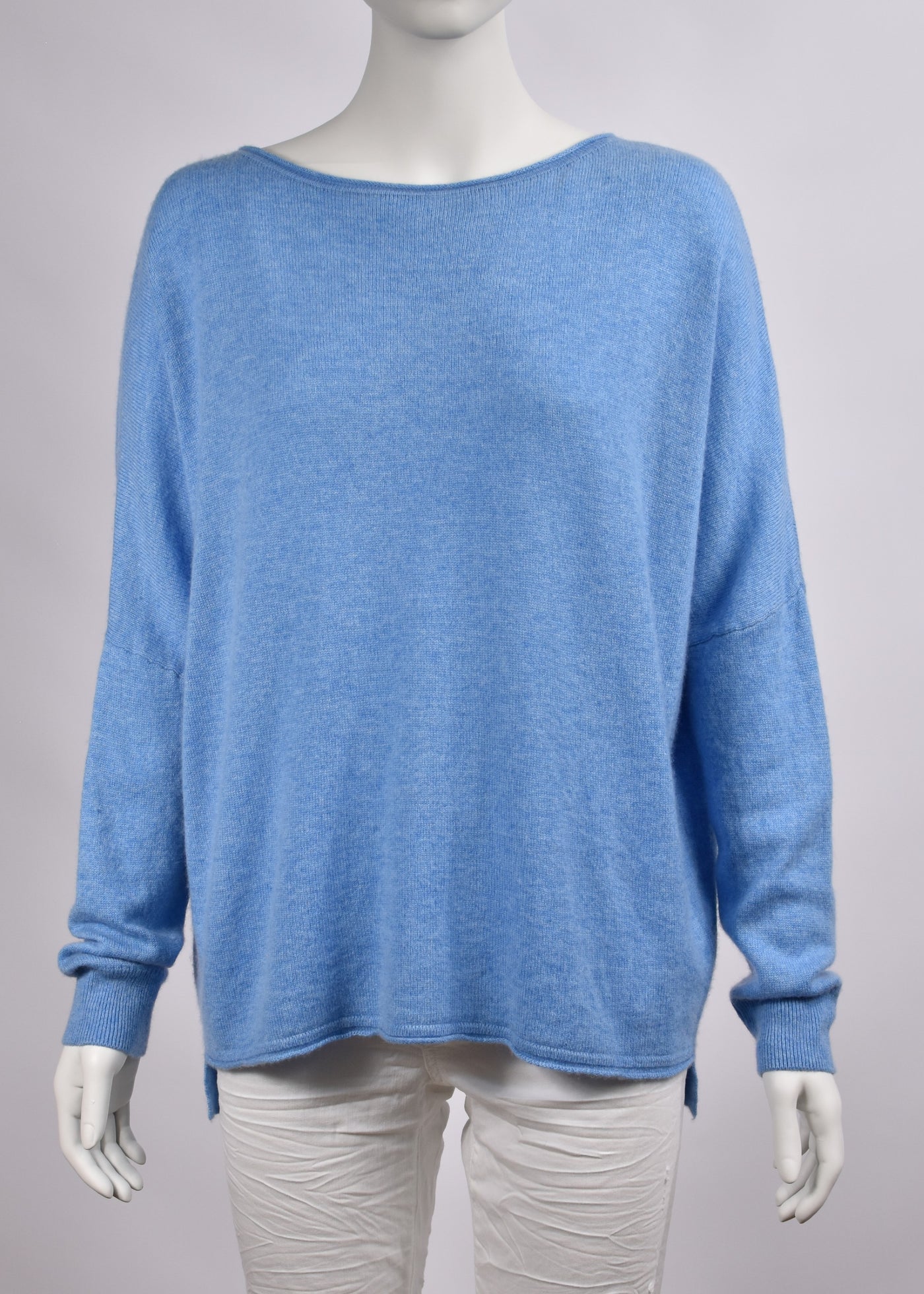 Campbell & Co</p>Boatneck Sweater</p>(Sky Blue)