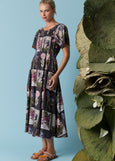 Nancybird</p>ARRIVING SOON! Daphne Dress</p>(Charcoal Archive Floral)