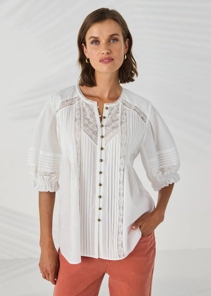 Lania<p/>Dixie Shirt</p>(Ivory)