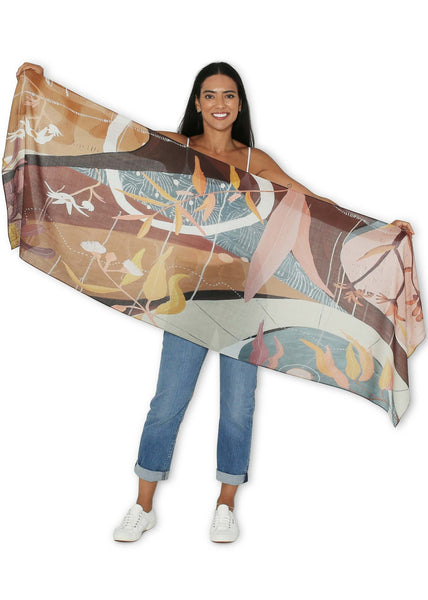 Artist Scarf Collection</p>Narrow Wool Scarves</p>(available in various designs)