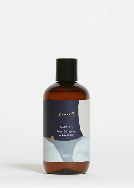 Ena</p>Body Oil</p>(Rose Geranium & Lavender)