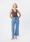 Kireina</p>Freya Ribbed Jean</p>(Ribbed Mid Blue)