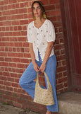 Kireina</p>Freya Ribbed Jean</p>(Ribbed Mid Blue)