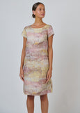 Naturals by O&J</p>Cap Sleeve Linen Dress</p>(Jardin)
