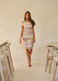 Naturals by O&J</p>Cap Sleeve Linen Dress</p>(Jardin)