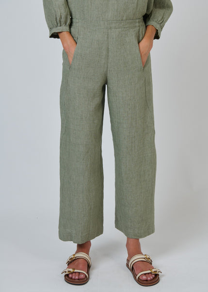 Naturals by O&J</p>Wide Leg Pant</p>(Artichoke)