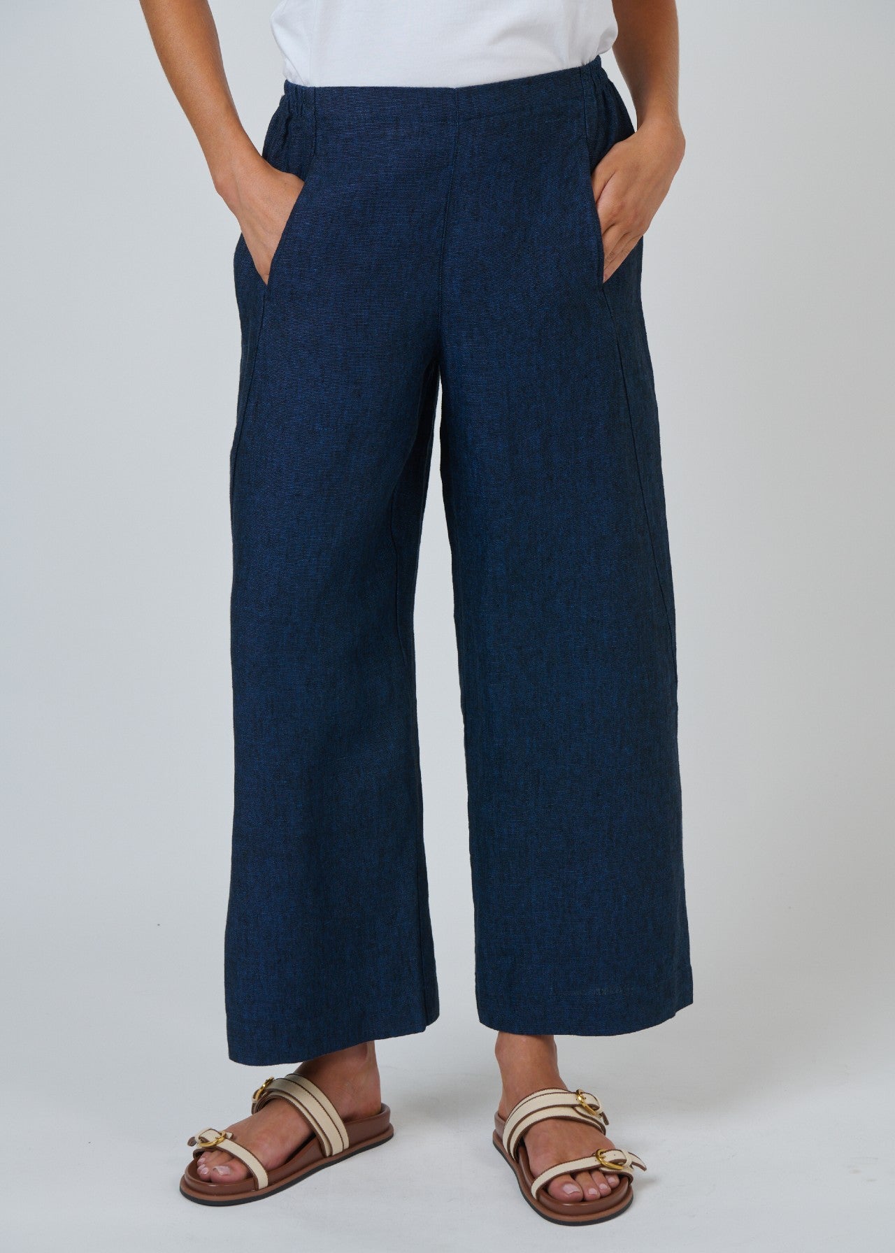 Naturals by O&J</p>Wide Leg Pant</p>(Eclipse)