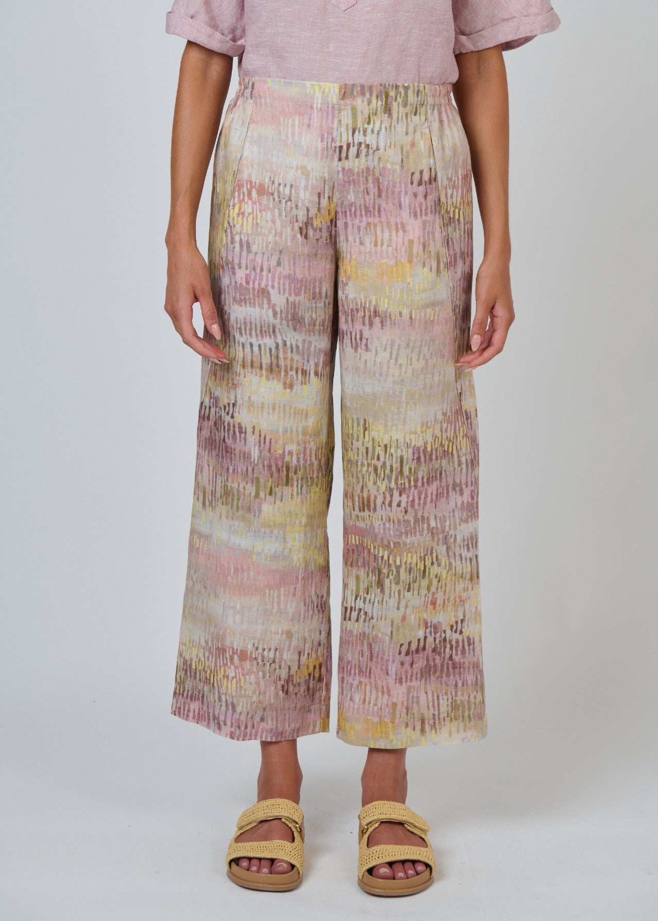 Naturals by O&J</p>Wide Leg Pant</p>(Jardin)
