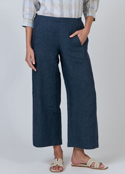 Naturals by O&J</p>Wide Leg Pant</p>(Poseidon)