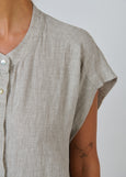 Naturals by O&J</p>Extended Sleeve Blouse</p>(Mousse)