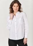 Naturals by O&J</p>Long Sleeve Shirt</p>(White Poplin)
