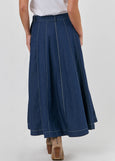 Naturals by O&J</p>Panelled Denim Skirt</p>(Denim)