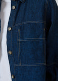 Naturals by O&J</p>Linen Jacket With Patch Pockets</p>(Eclipse)