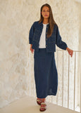 Naturals by O&J</p>Linen Jacket With Patch Pockets</p>(Eclipse)